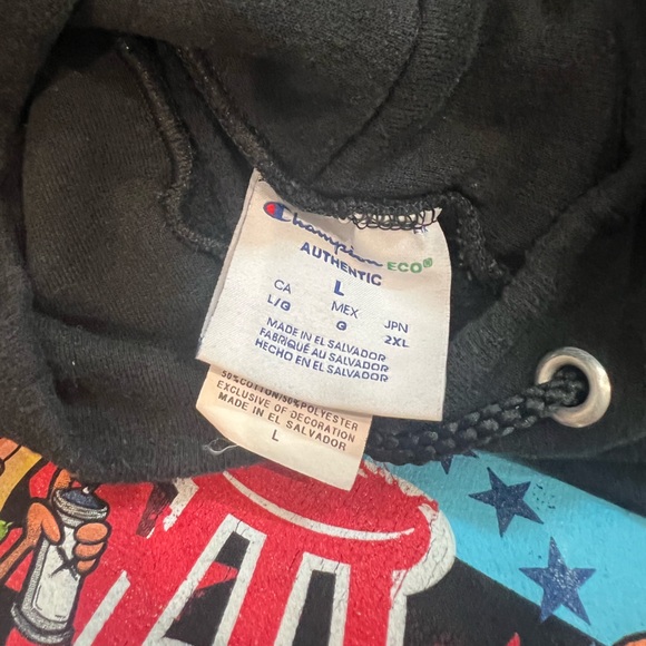 Barstool Sports - Champion Black Hoodie (Large) - Picture 3 of 4